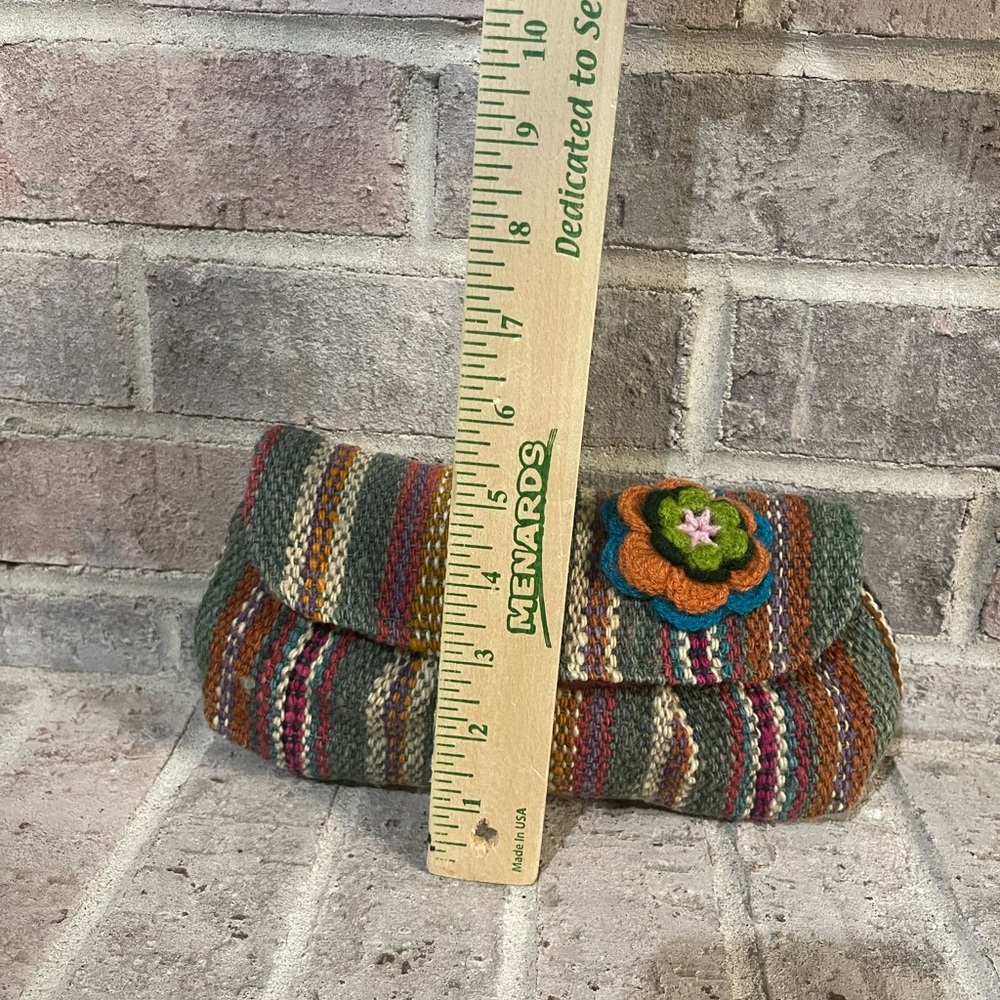 Multicolor Striped Women's Clutch - Picture 3 of 6